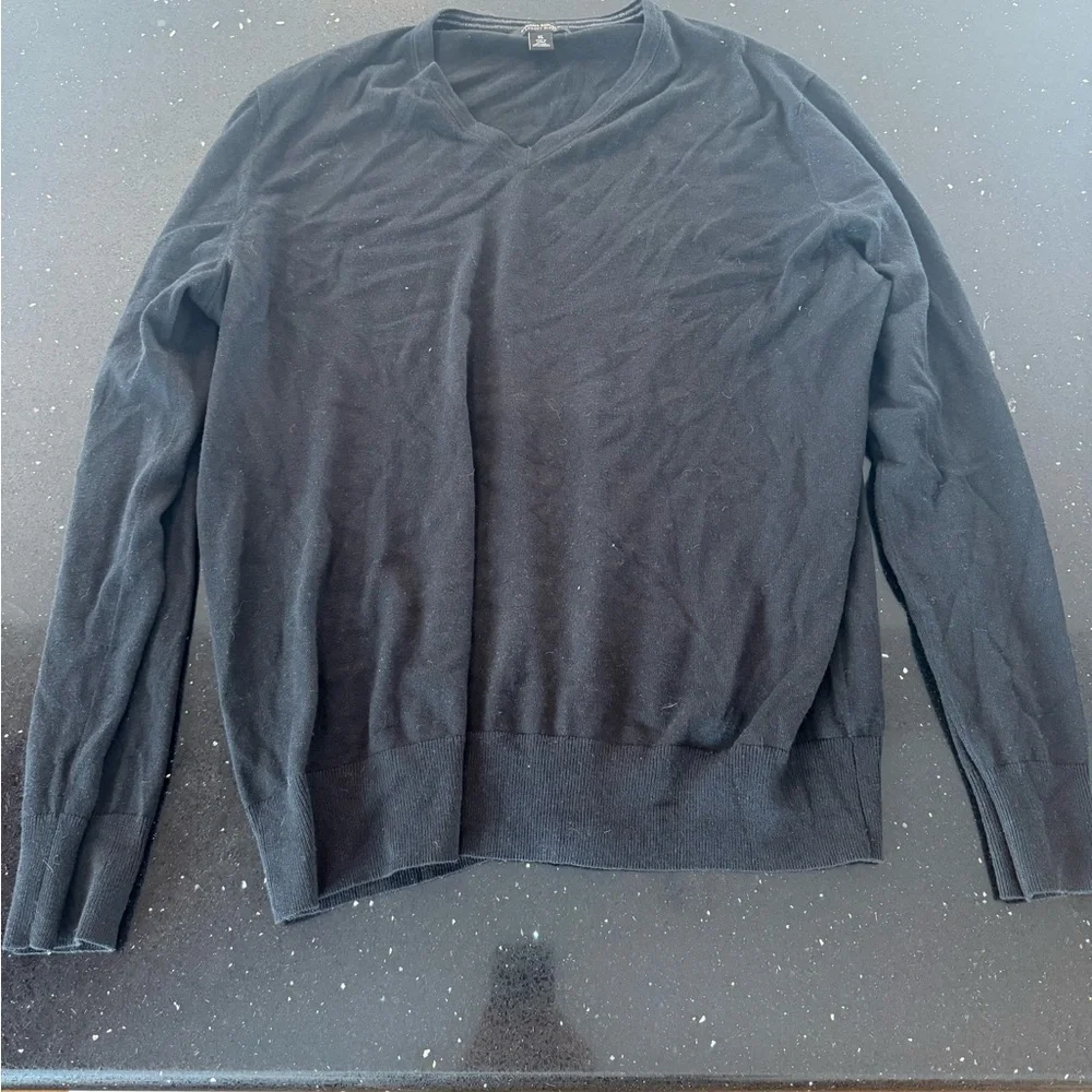 Men's Black Banana Republic Luxury Blend V-Neck Sweater